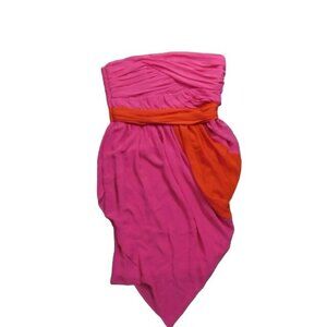 Vince Camuto Size 8 Strapless Cocktail Pink Bandage Flowy Dress NWT $150